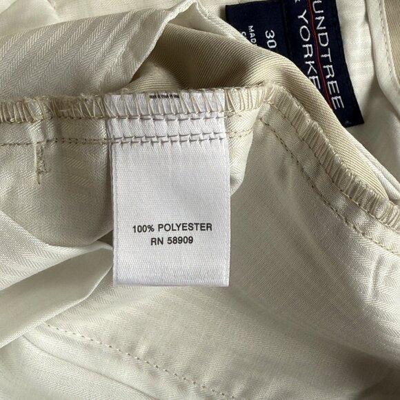 Rounndtree & York Beige Shorts With Expandable Waistband Size 30 - Picture 3 of 5